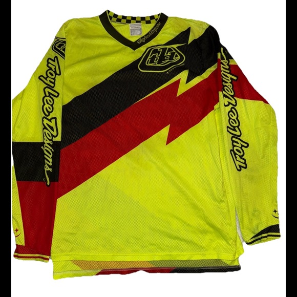 Troy Lee Designs Neon Yellow Jersey - Picture 1 of 7